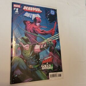 Deadpool Batman Variant Edition 1 Featuring Daredevil Green Arrow Comic Book